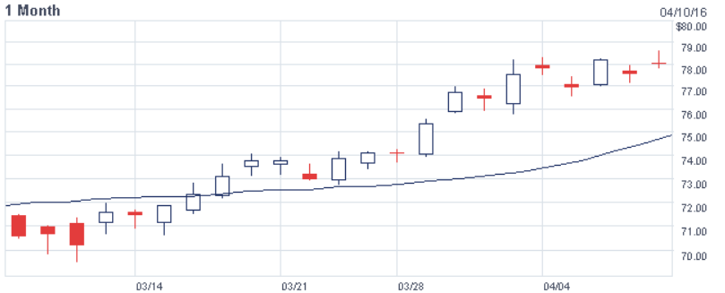 Cotización de Visa, ejemplo de oscilación del mercado de acciones poco recomendables para una primera inversión en acciones