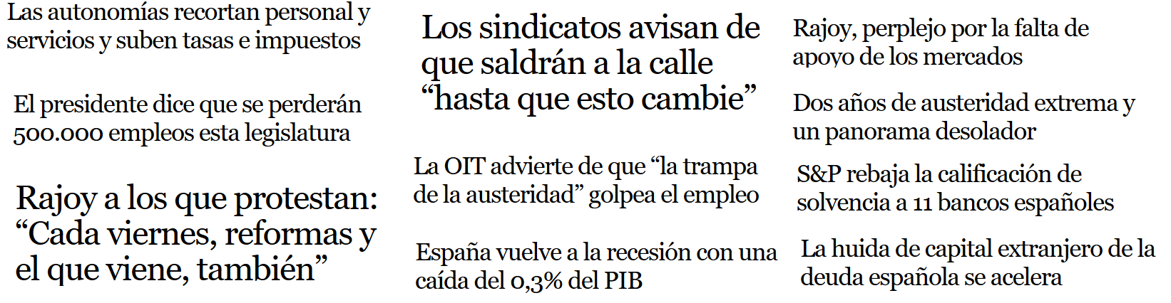 Noticias económicas en un suelo de mercado
