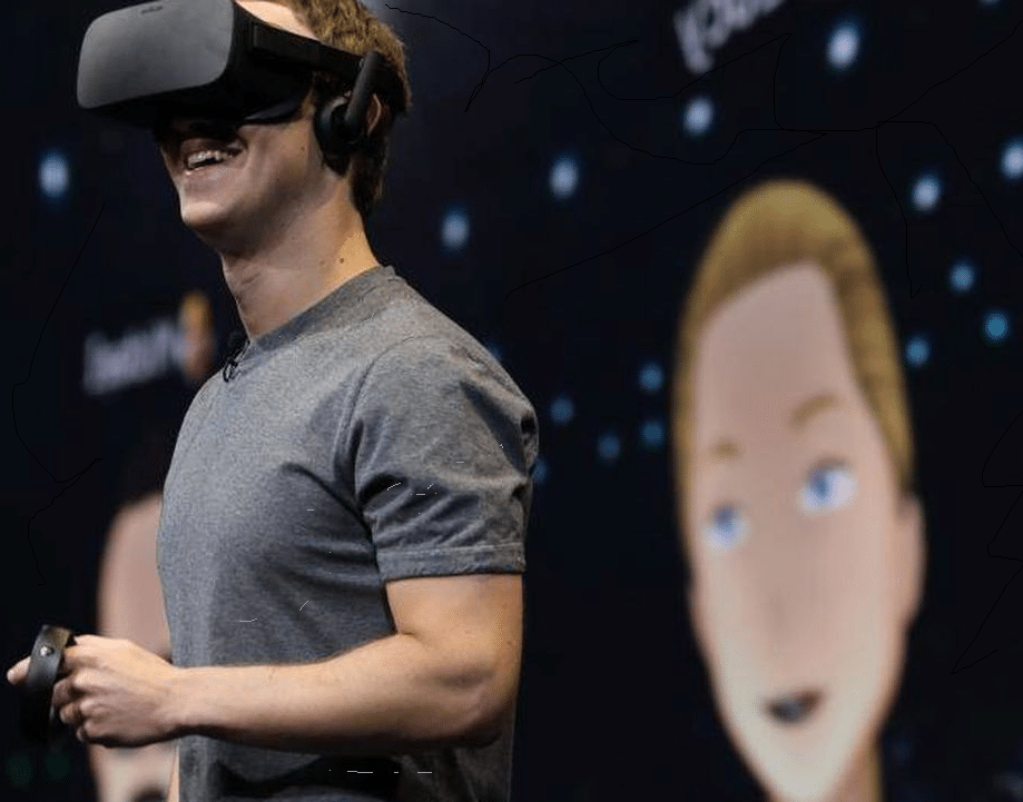 Mark Zuckerberg, el mayor inversor del metaverso, probando las gafas Oculus de realidad virtual
